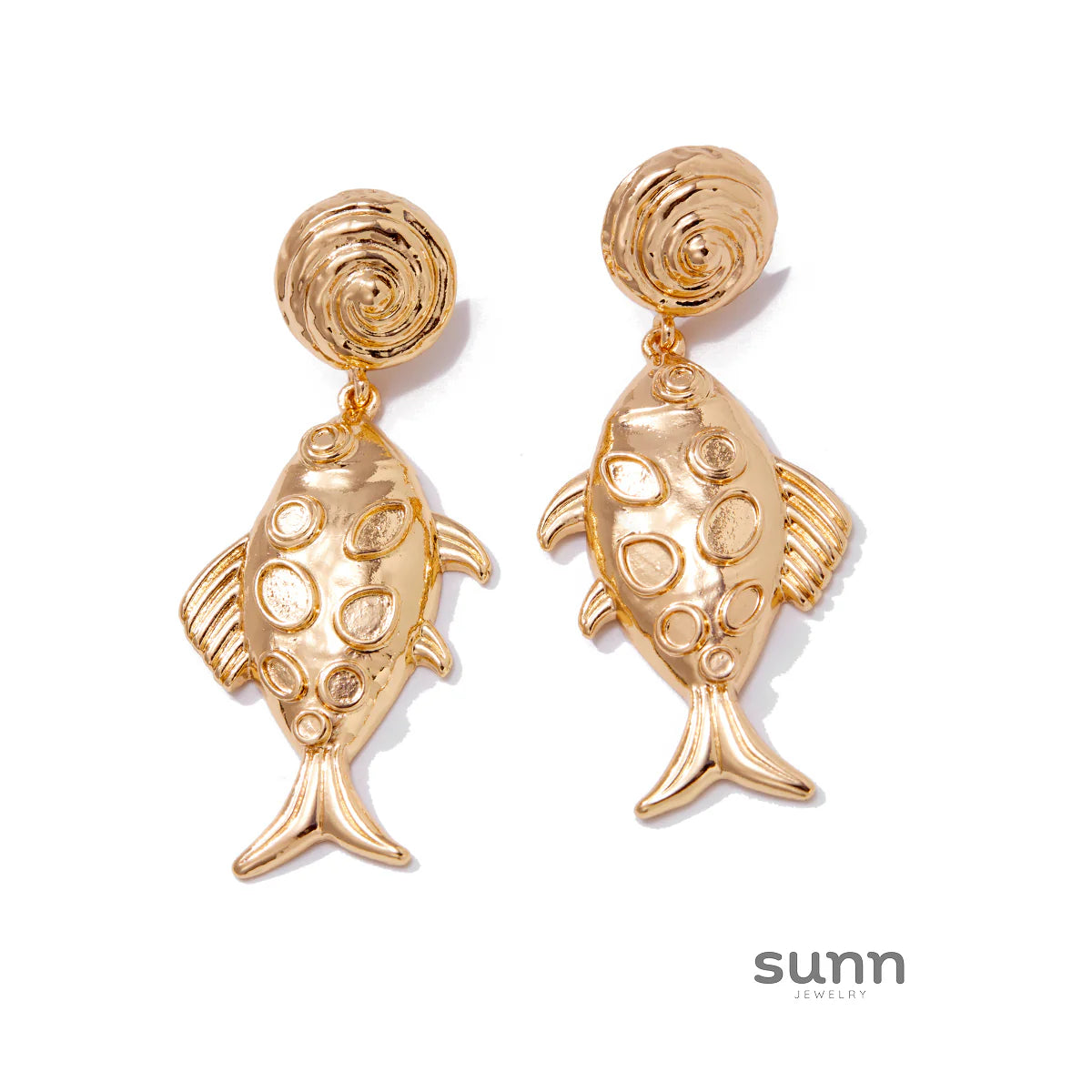 Skylin Fish Thread Stud Earrings