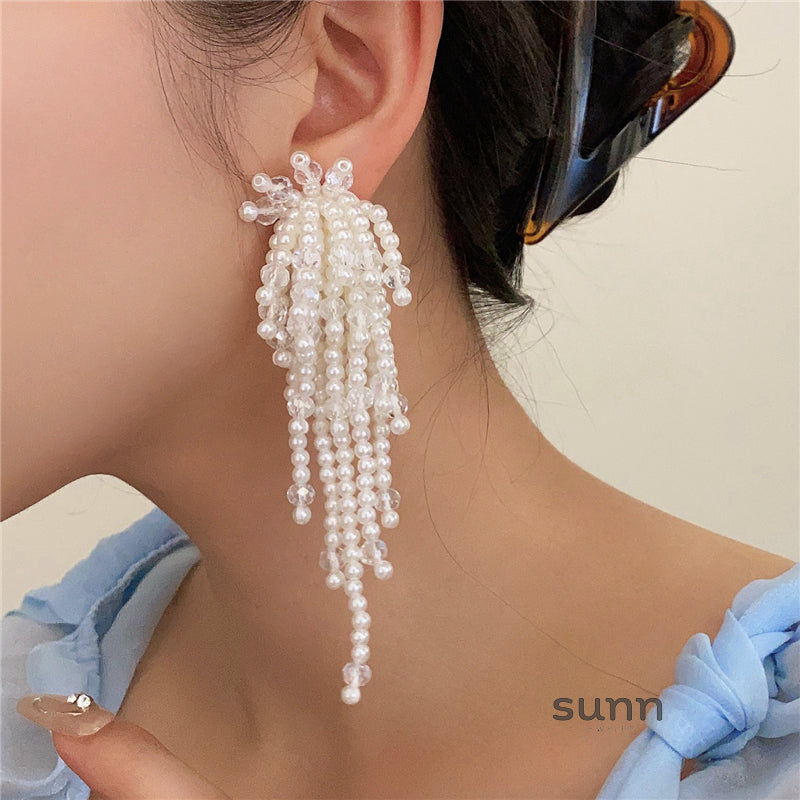 Sloan Elegant Pearl Blossom Earrings [ZLPHT0RY]