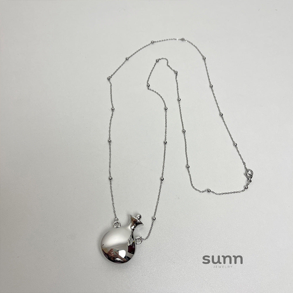 Snow Perfume Bottle Necklace [3FW3KWJP]