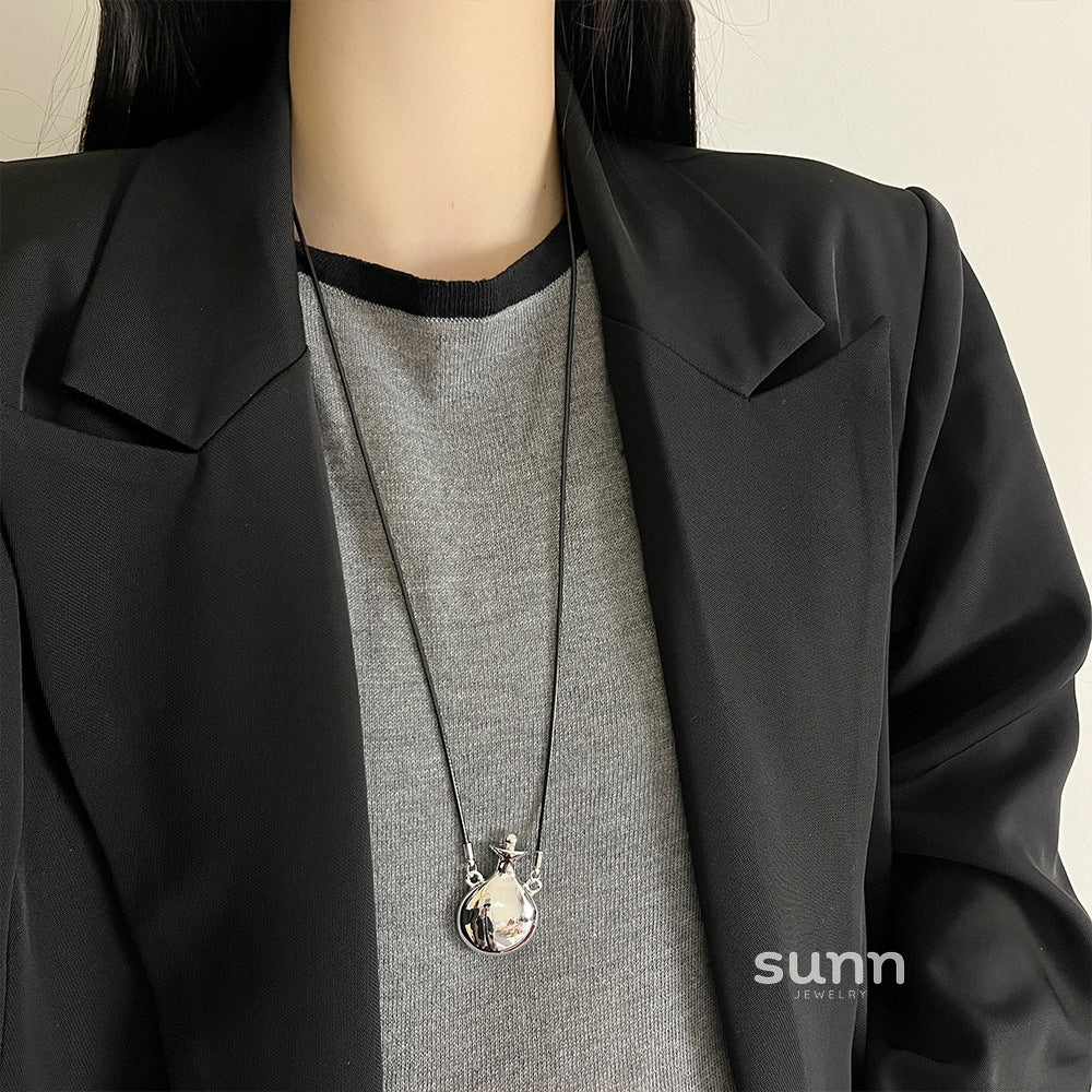 Snow Perfume Bottle Necklace [28OC7BEH]