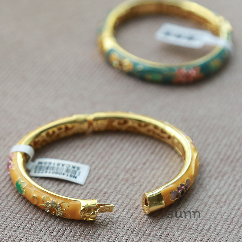 Sofi Flower Enamel Bracelet [JC3JCXLM]