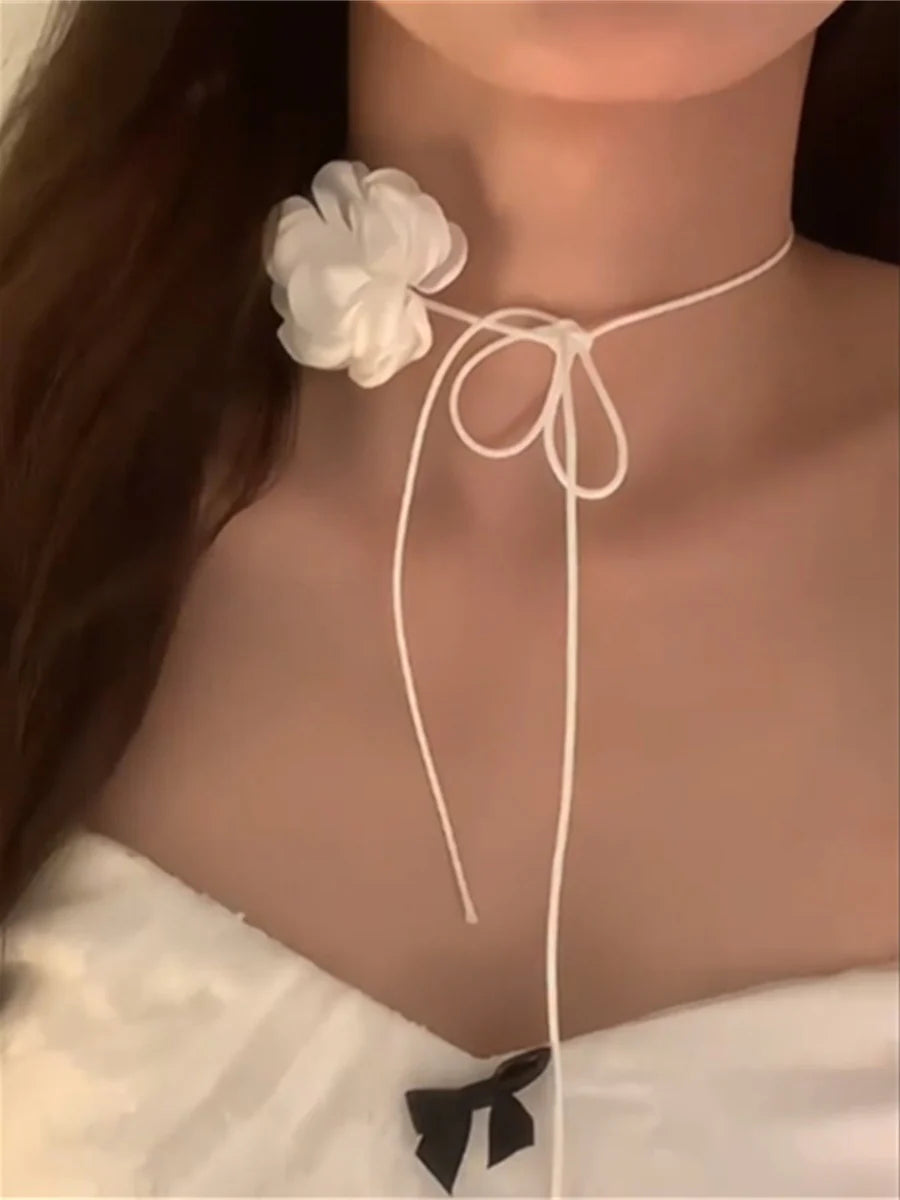 Solana Camellia Choker Necklace