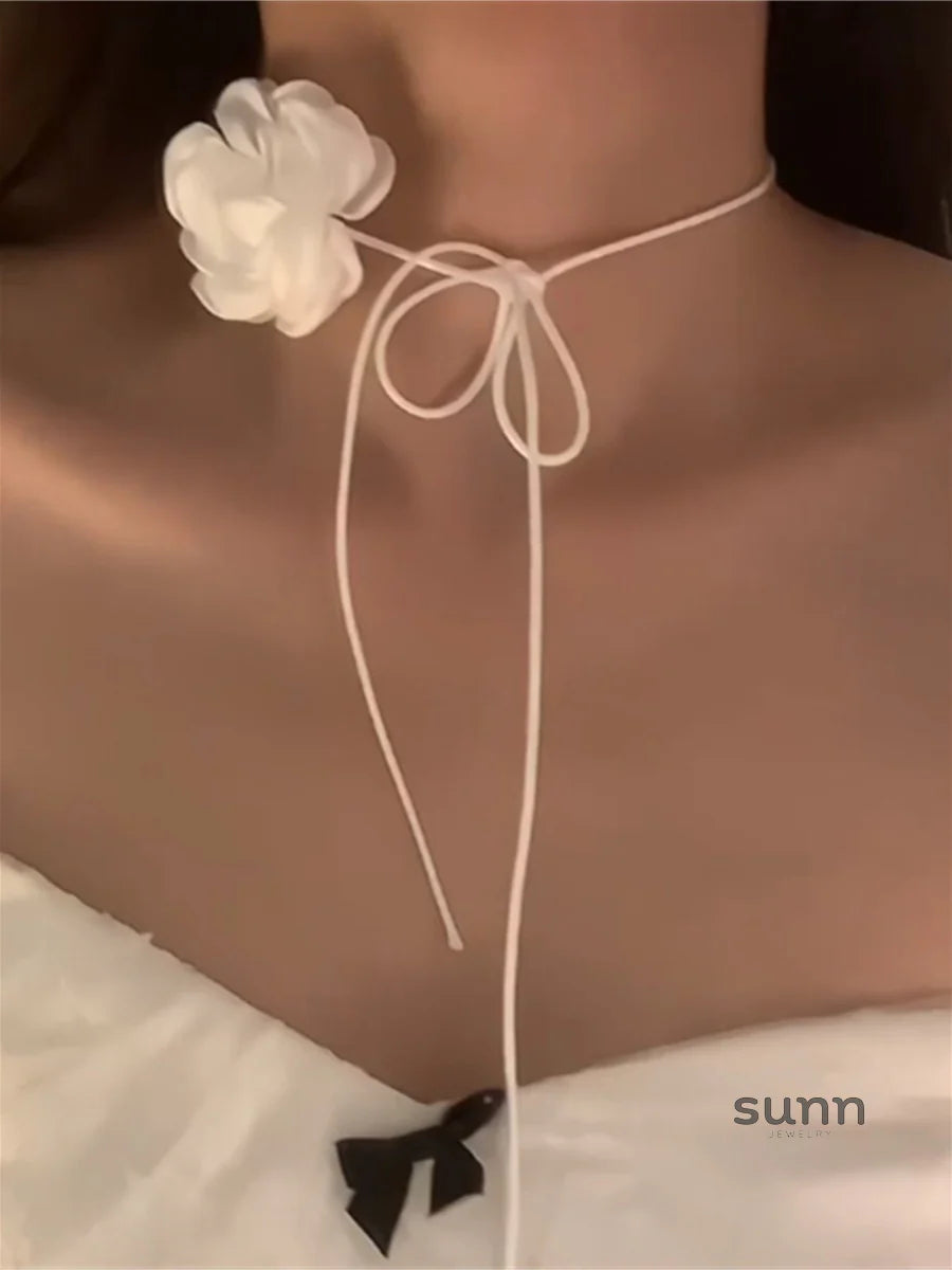 Solana Camellia Choker Necklace