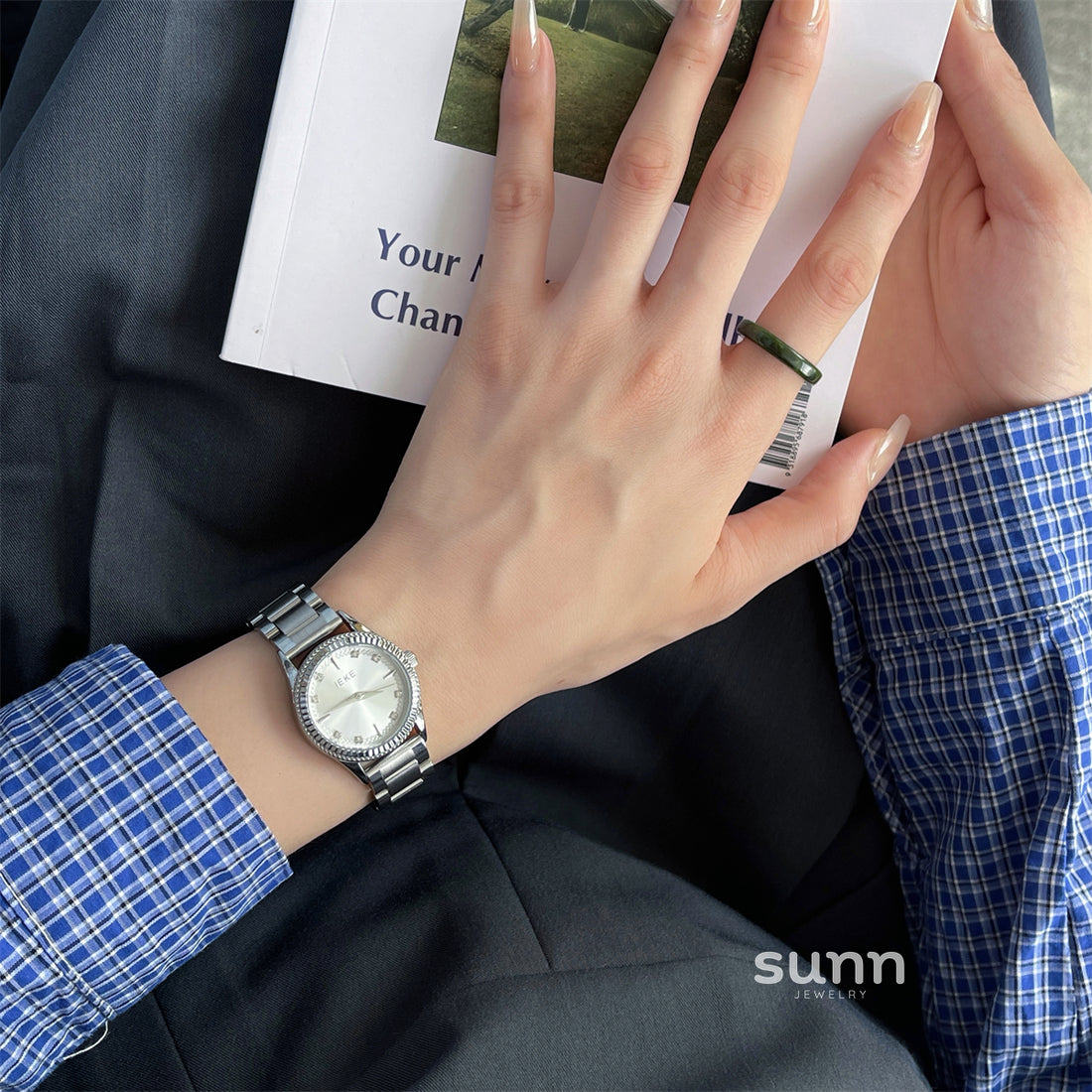 Solara Diamond Steel Watch [67DEMD14]