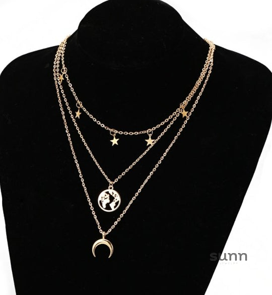 Solei Celestial Layered Necklace [WIXQ4XK3]