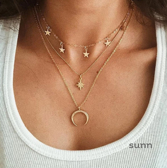 Solei Celestial Layered Necklace [TY5R7YI4]