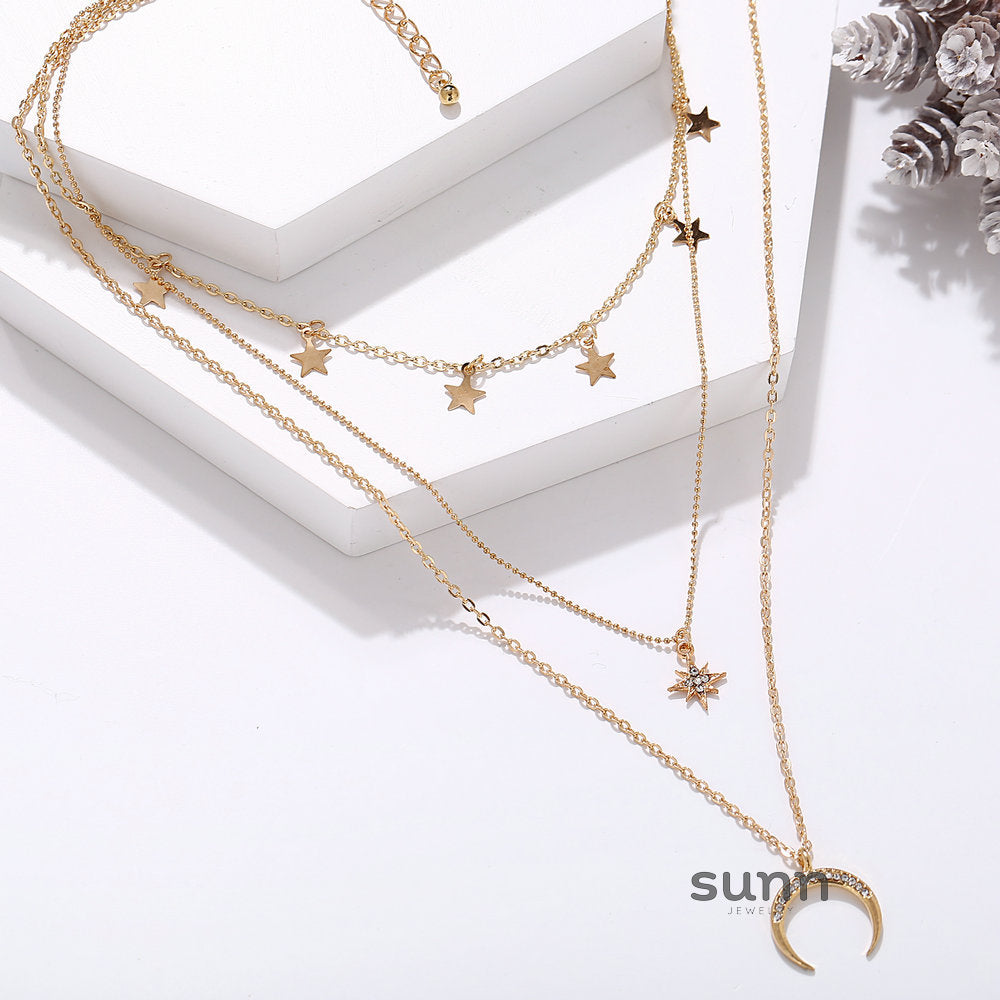 Solei Celestial Layered Necklace [JQ9SF3AD]