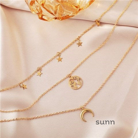 Solei Celestial Layered Necklace [NC8QEXQP]