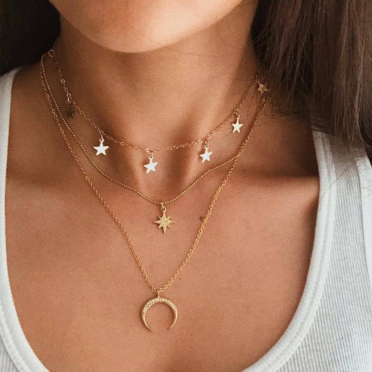 Solei Celestial Layered Necklace [TLKRPETS]