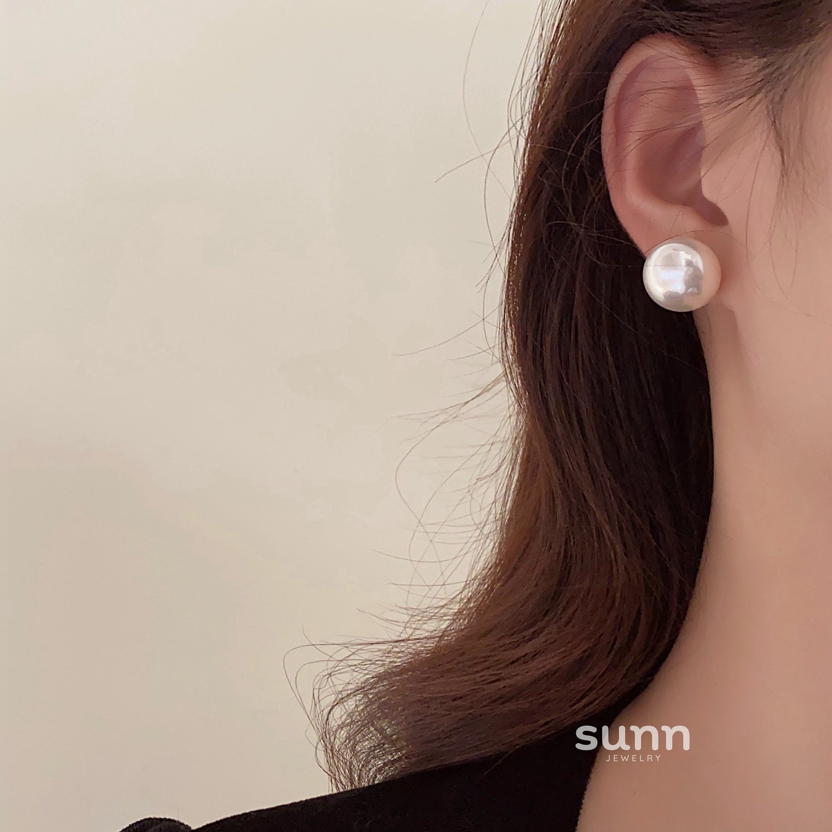 Solei Elegant Pearl Earrings [IKMR98GV]