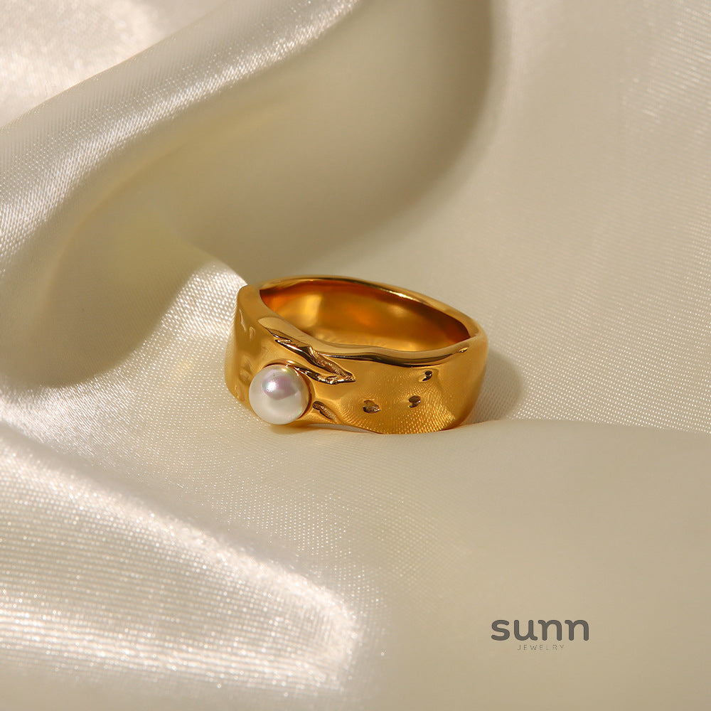 Sonny Gold Lava Pearl Ring