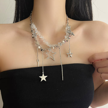 Srinika Glimmering Star Layered Necklace [RASNERQ1]