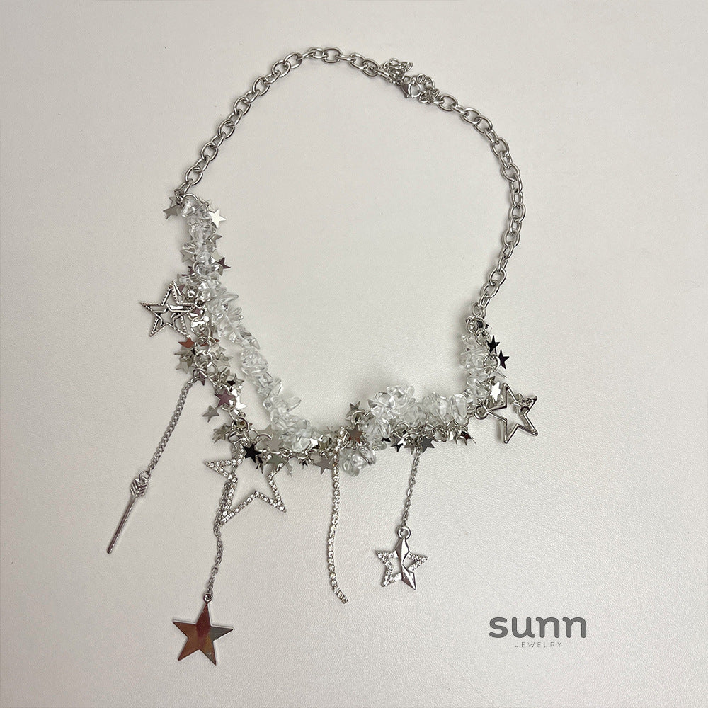 Srinika Glimmering Star Layered Necklace [816TYZB2]
