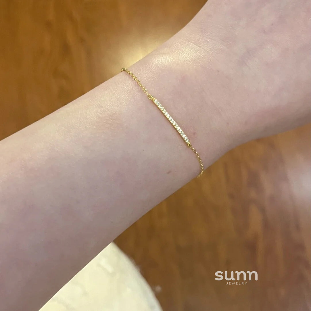 Stacy Sparkle Clover Bracelet