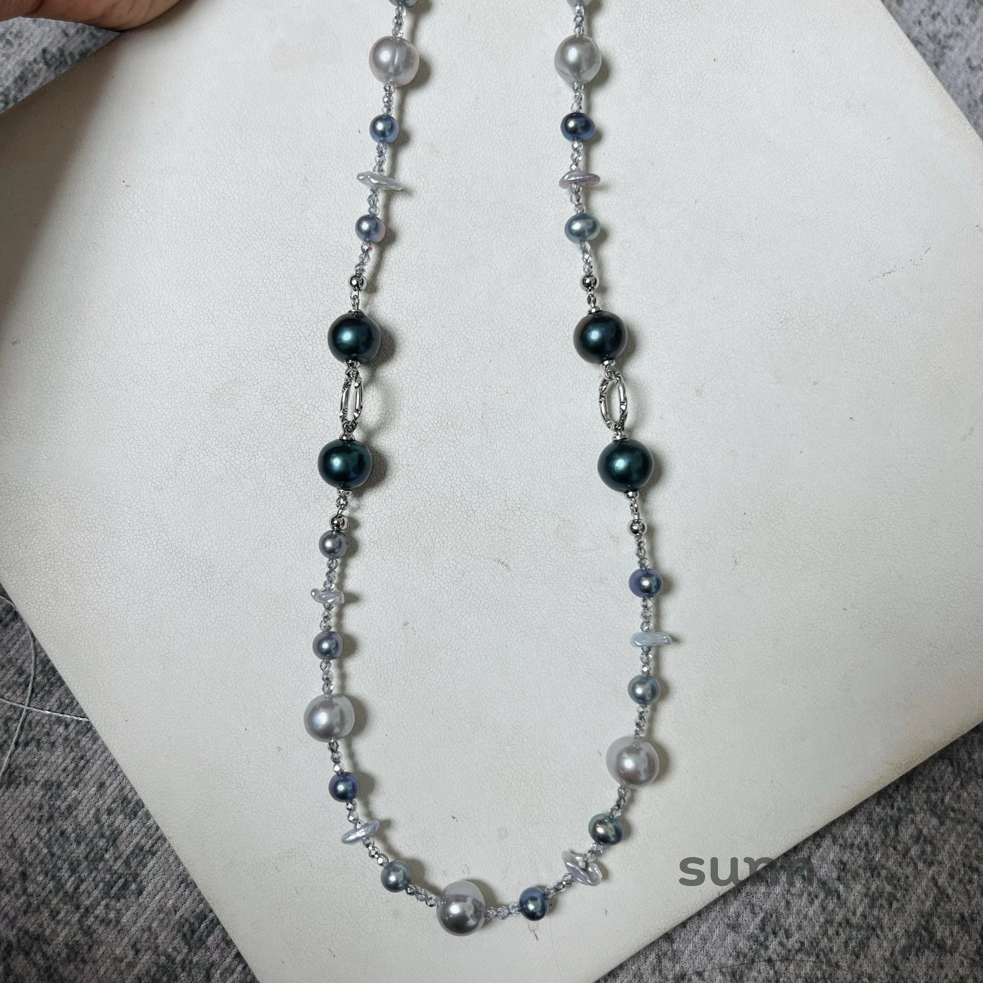 Starla Iridescent Baroque Pearl Necklace