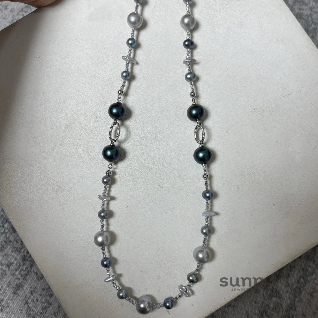 Starla Iridescent Baroque Pearl Necklace