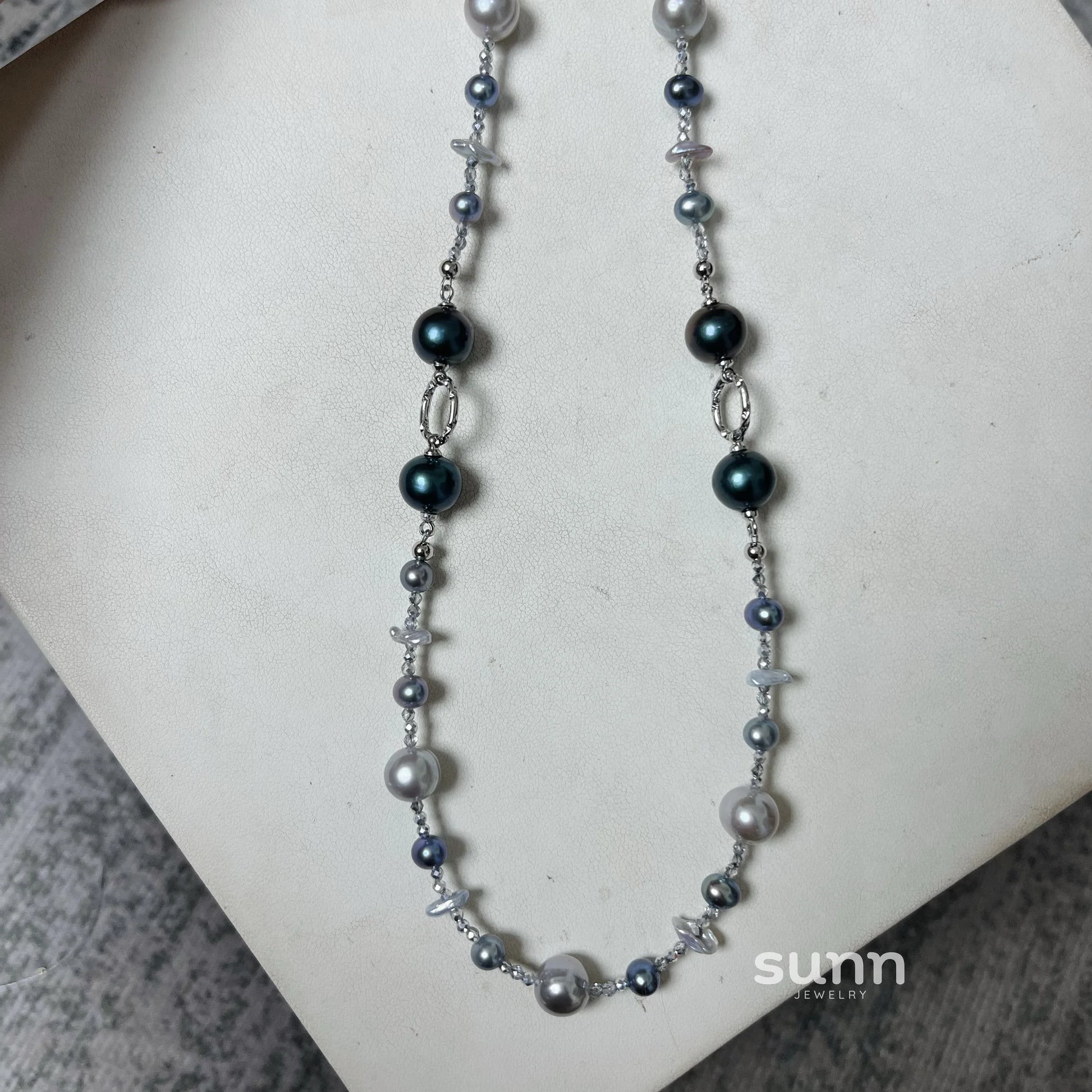 Starla Iridescent Baroque Pearl Necklace