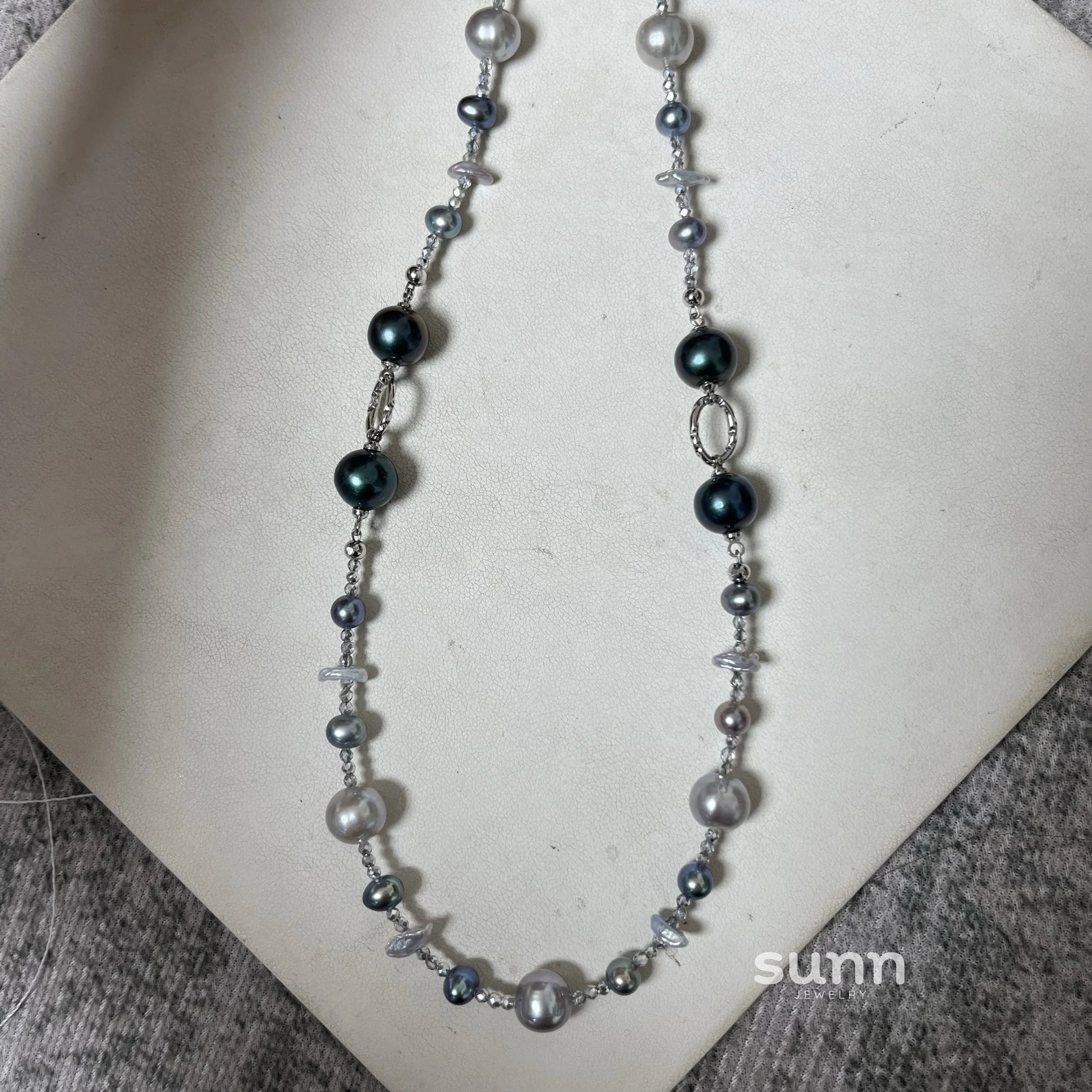 Starla Iridescent Baroque Pearl Necklace