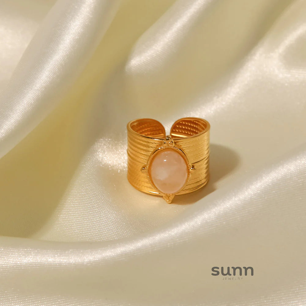 Stephania Bold Tiger Eye Ring