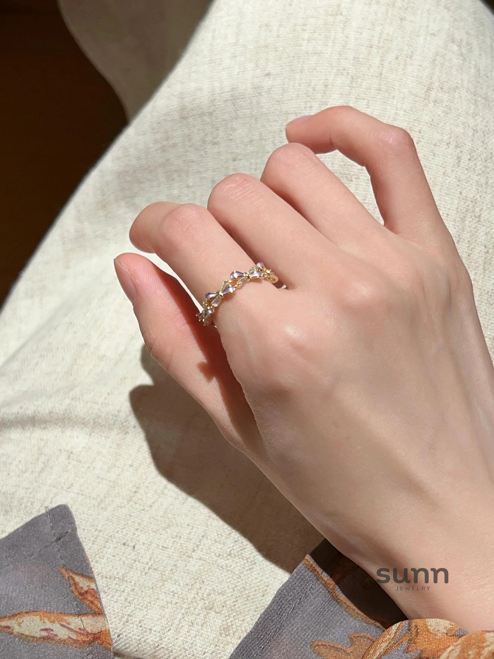 Stephanie Butterfly Enamel Ring