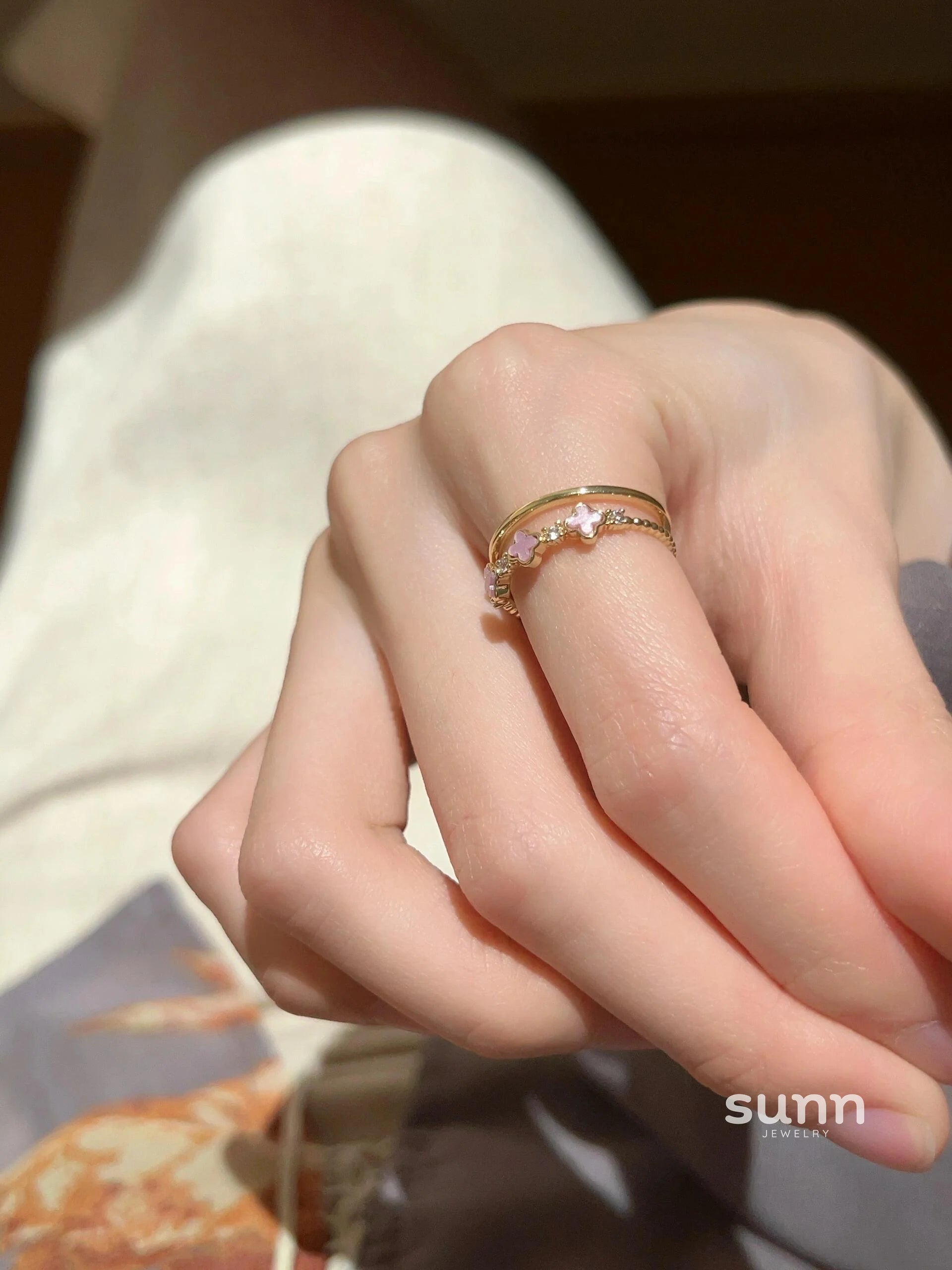 Stephanie Butterfly Enamel Ring