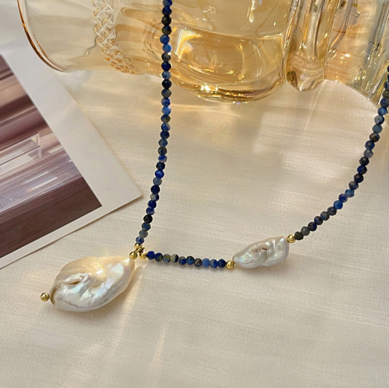 Sterling Baroque Pearl Necklace [8JX7NZXX]