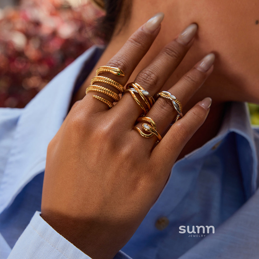Stormy Serpent Coiled Ring [4VL2JEAM]