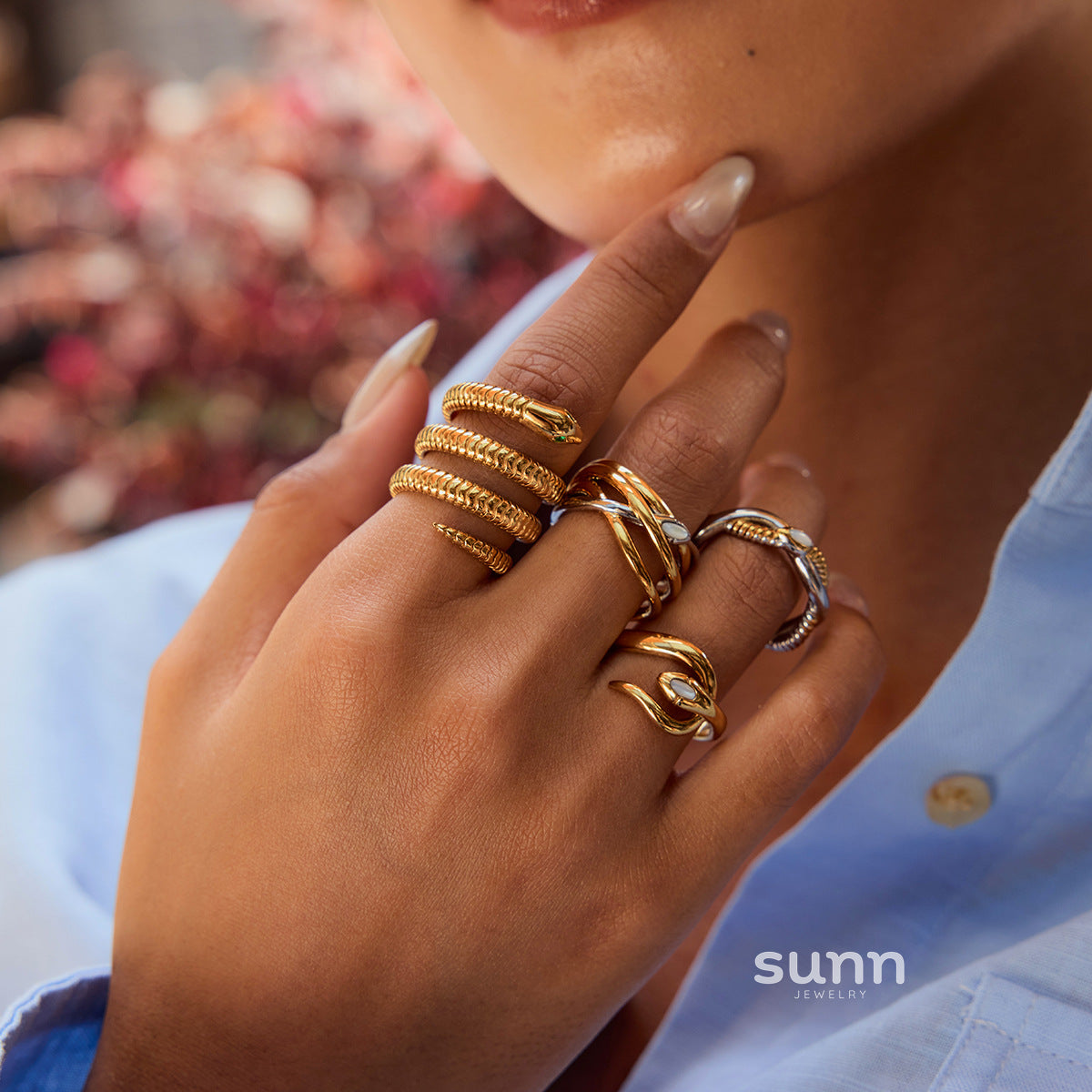 Stormy Serpent Coiled Ring [KS5XMXHZ]