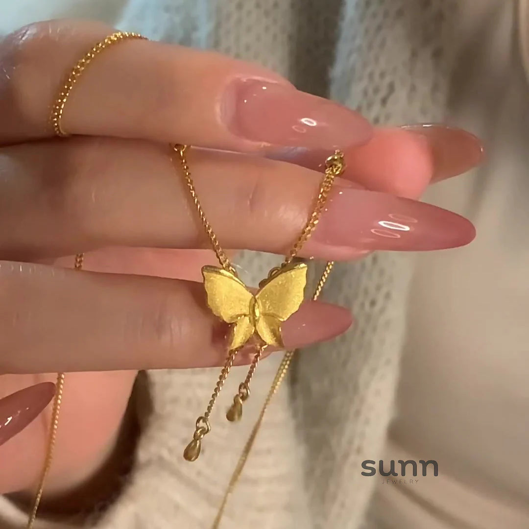 Sumayyah Butterfly Tassel Necklace