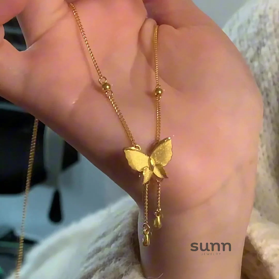 Sumayyah Butterfly Tassel Necklace