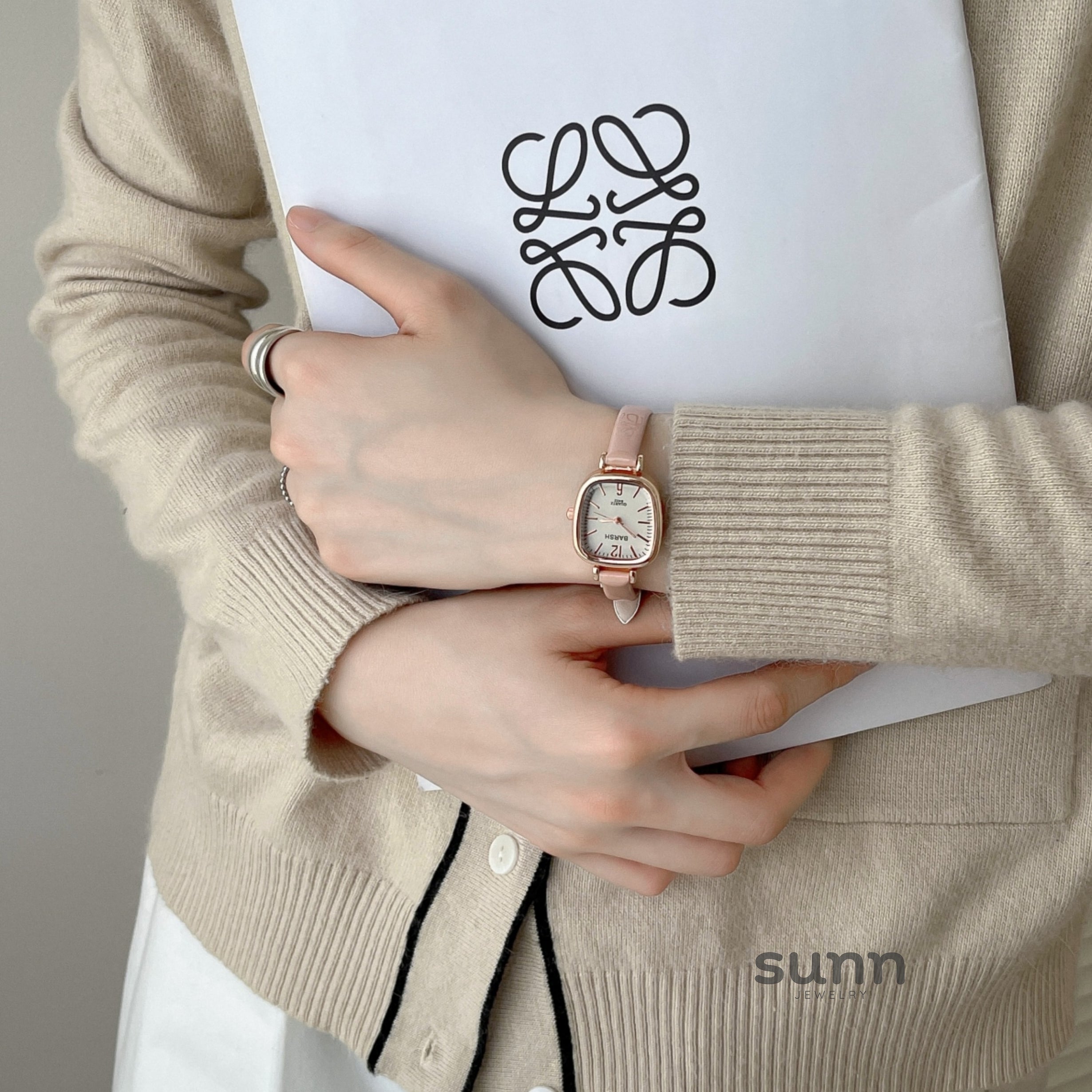 Sumayyah Petite Leather Watch [O6X4HTQ8]