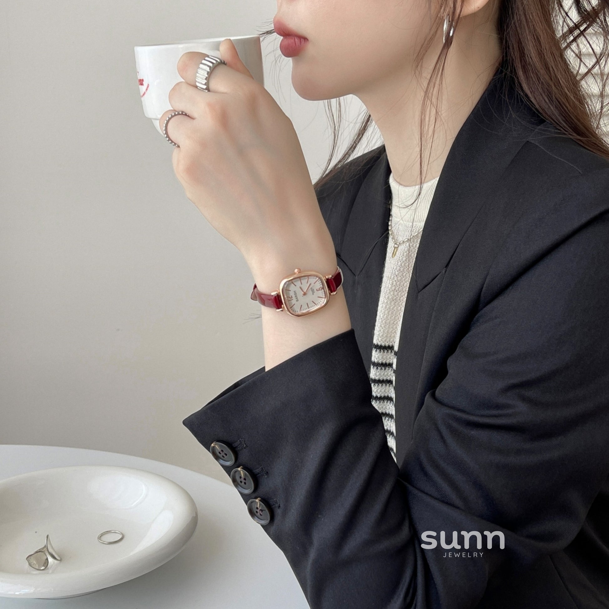 Sumayyah Petite Leather Watch [9ZYG7XNG]