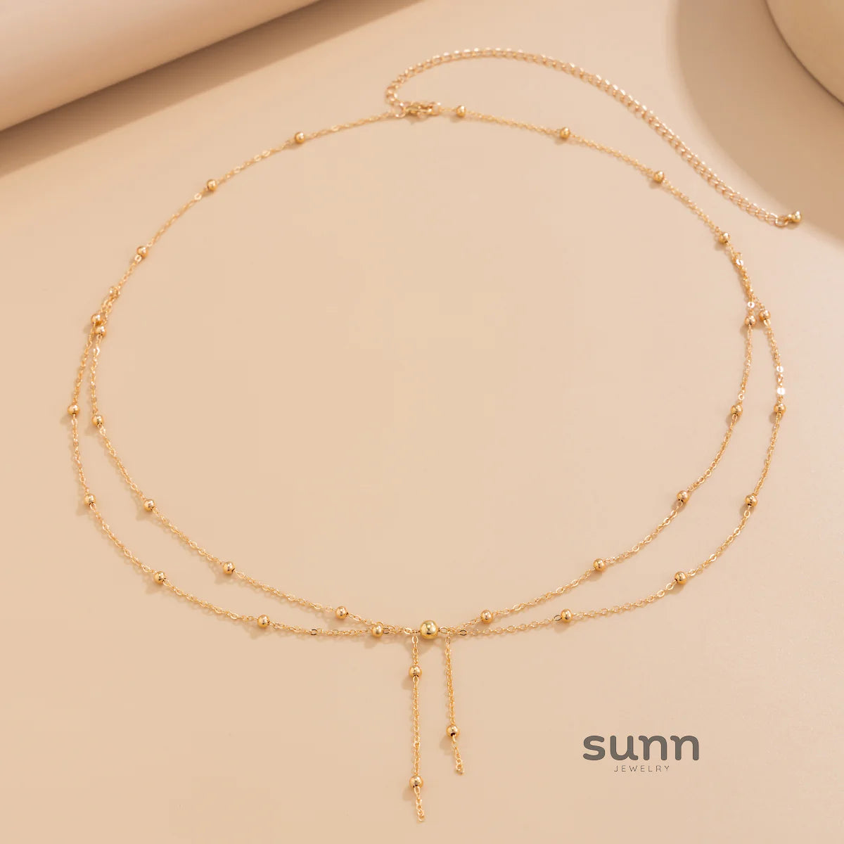 Sunshine Beaded Tassel Body Chain