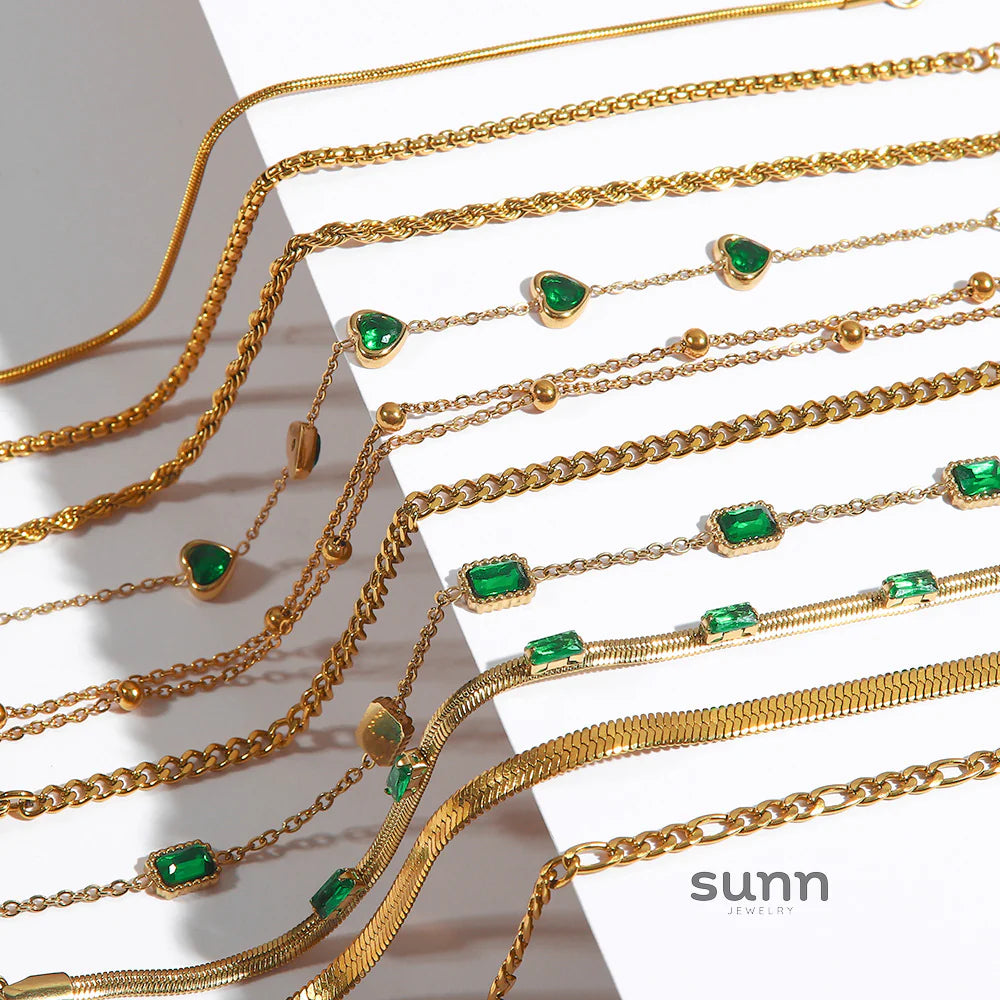 Sury Emerald Zircon Bracelet
