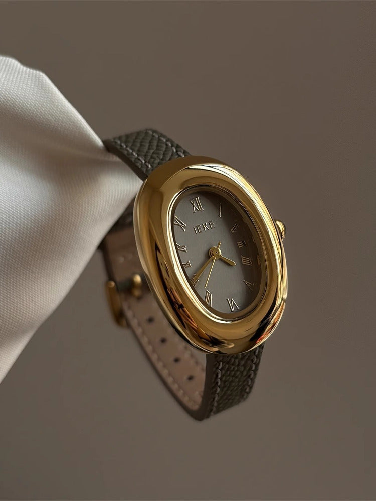 Sury Retro Oval Strap Watch [AXO0WWH6]