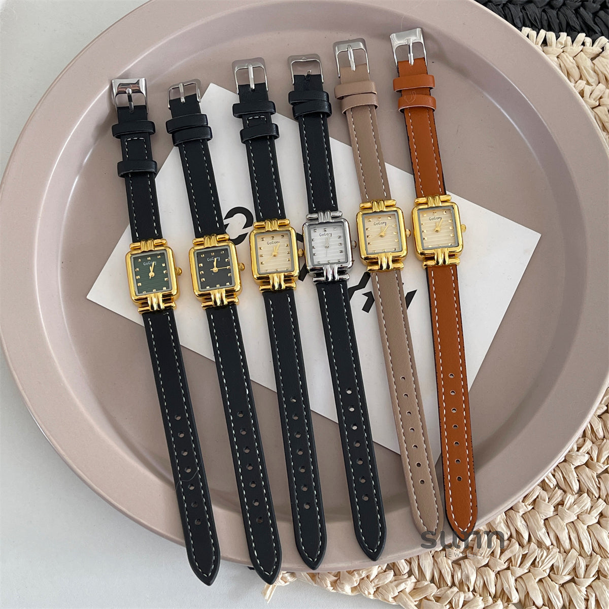 Susanna Vintage Leather Watch [NAG235SO]