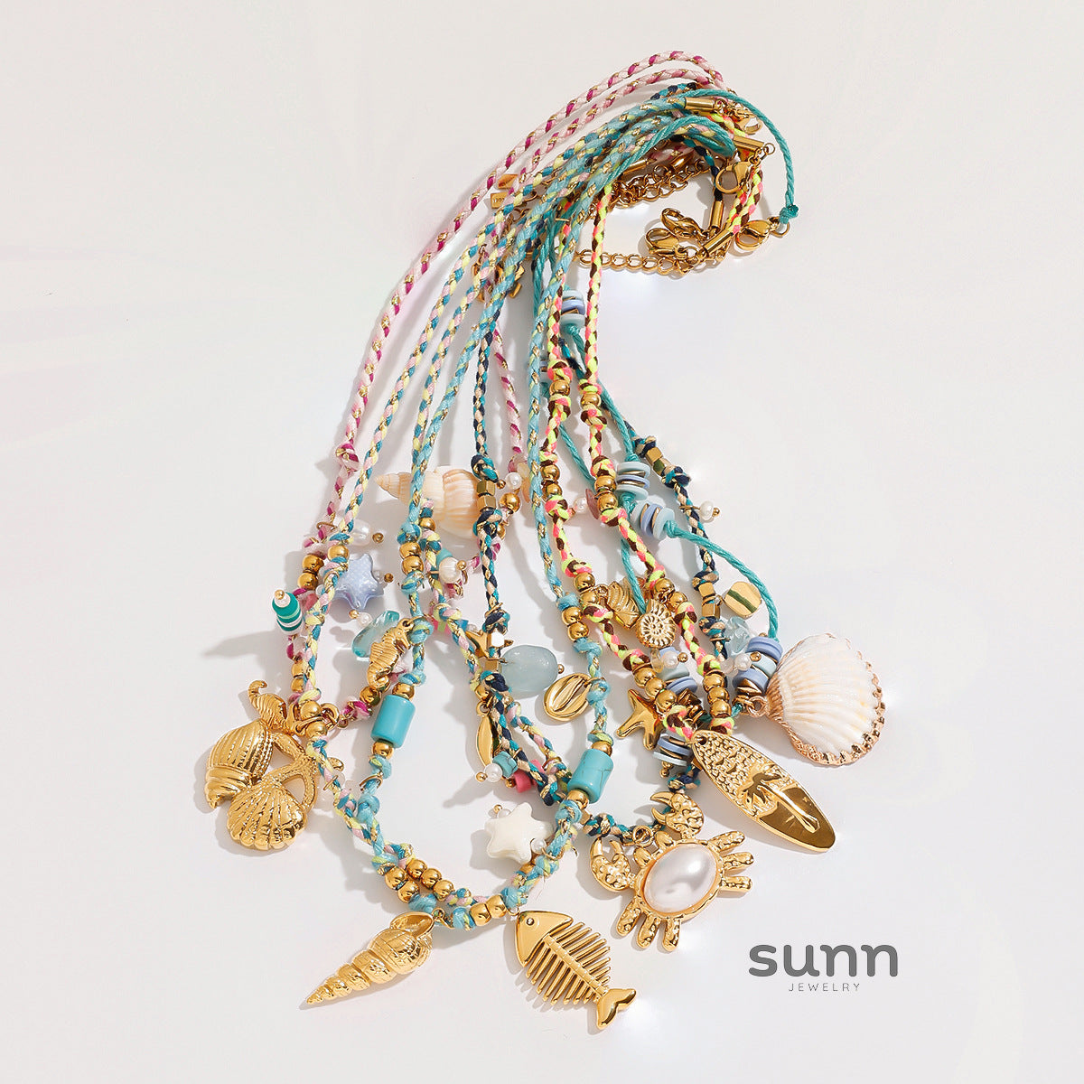 Susannah Layered Wave Necklace [60PM1LDI]