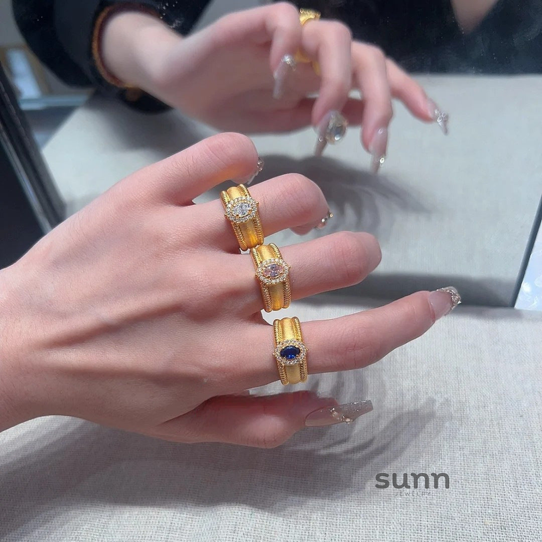 Suzanna Vintage Gemstone Ring [SN4Q61FC]