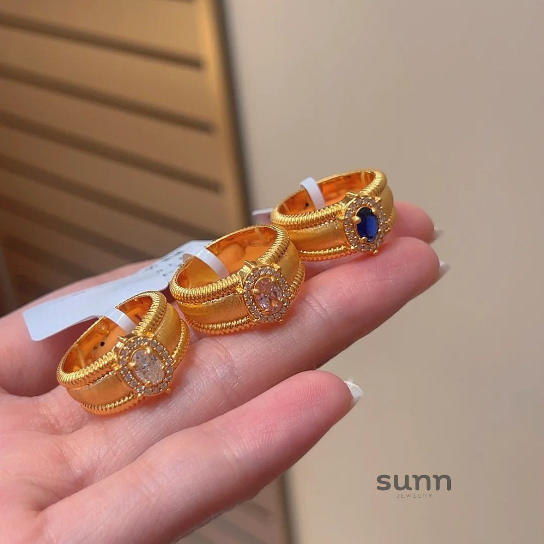 Suzanna Vintage Gemstone Ring [W301TIA4]