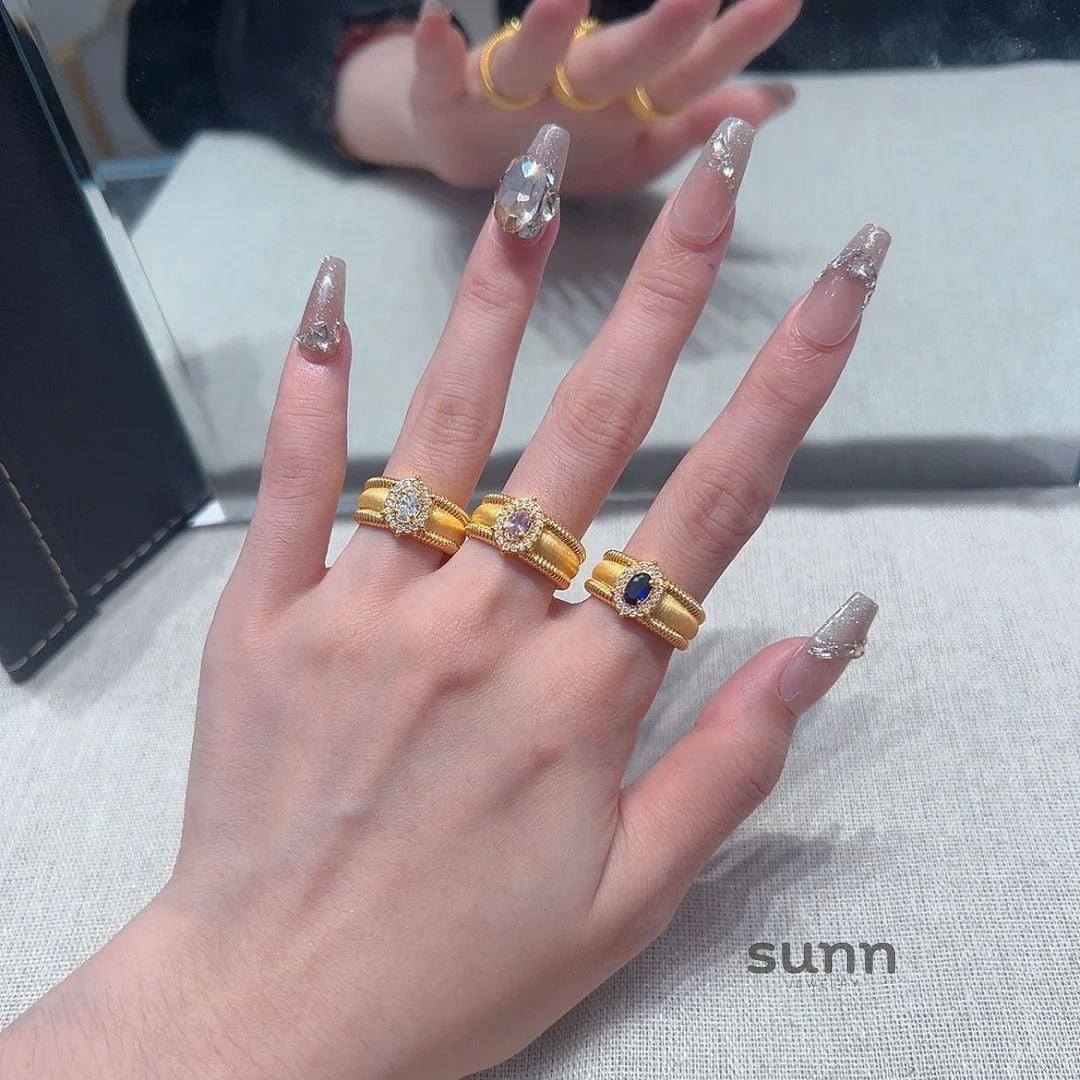 Suzanna Vintage Gemstone Ring [NAM4A7YO]