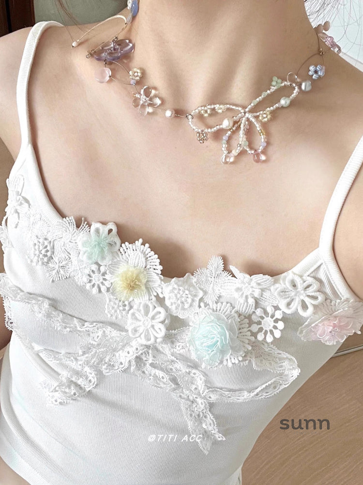 Svea Floral Bead Necklace [3O29ZT2O]