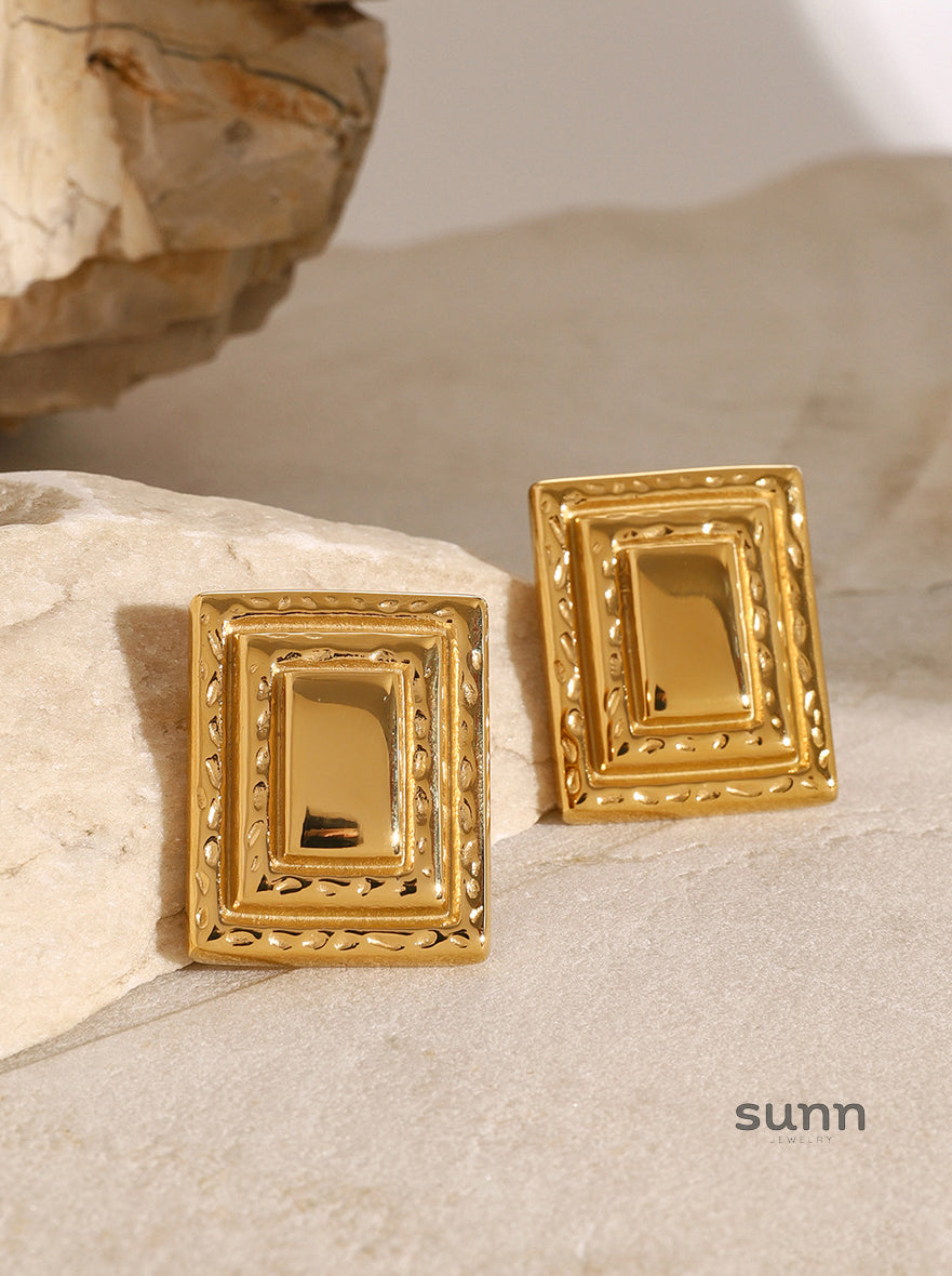 Svetlana Layered Geometric Earrings [8JX2MMBU]