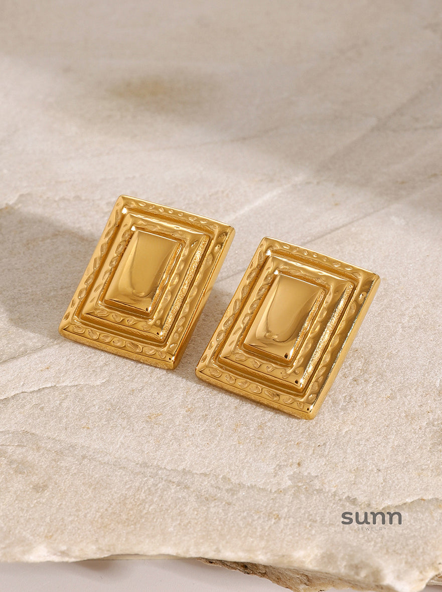 Svetlana Layered Geometric Earrings [HXKCFP1V]