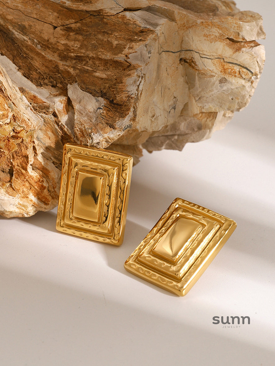 Svetlana Layered Geometric Earrings [ODU55OIE]