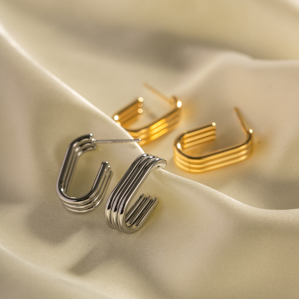 Swara Intertwined Hoop Earrings [642EO9A4]