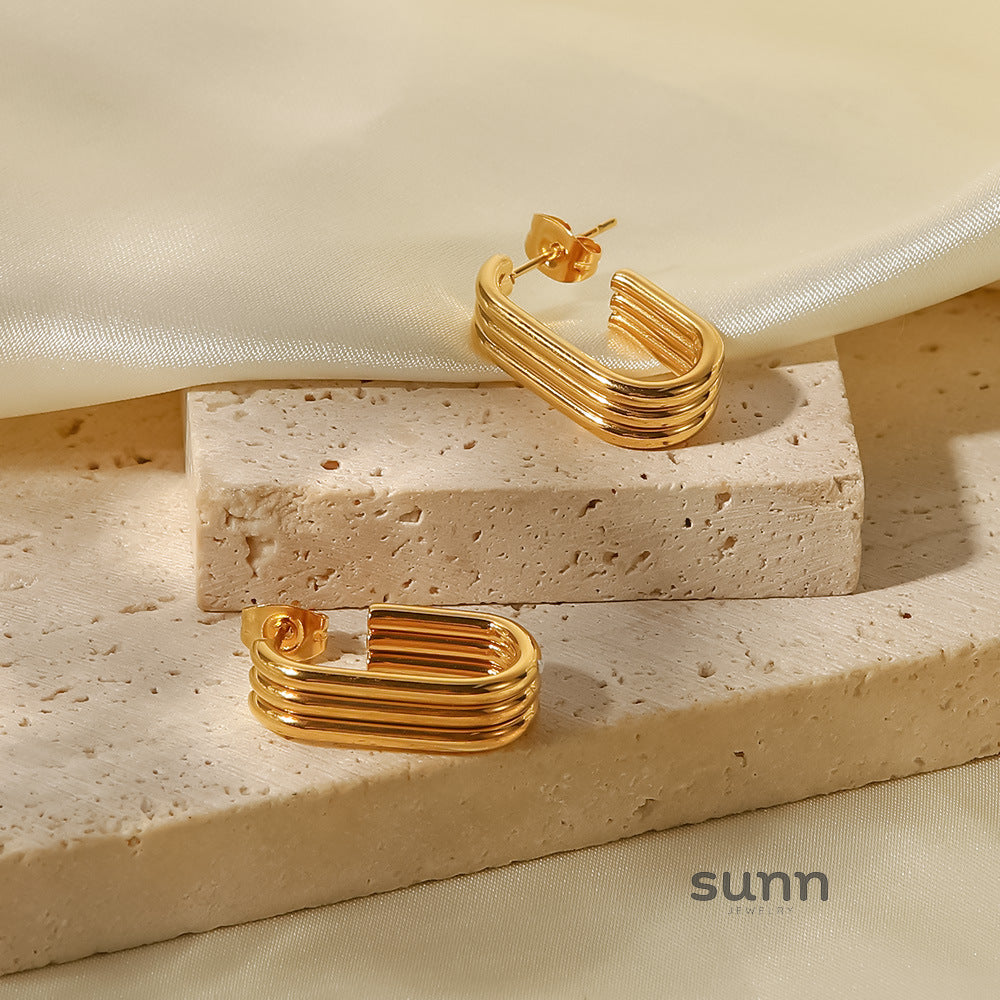Swara Intertwined Hoop Earrings [642EO9A4]