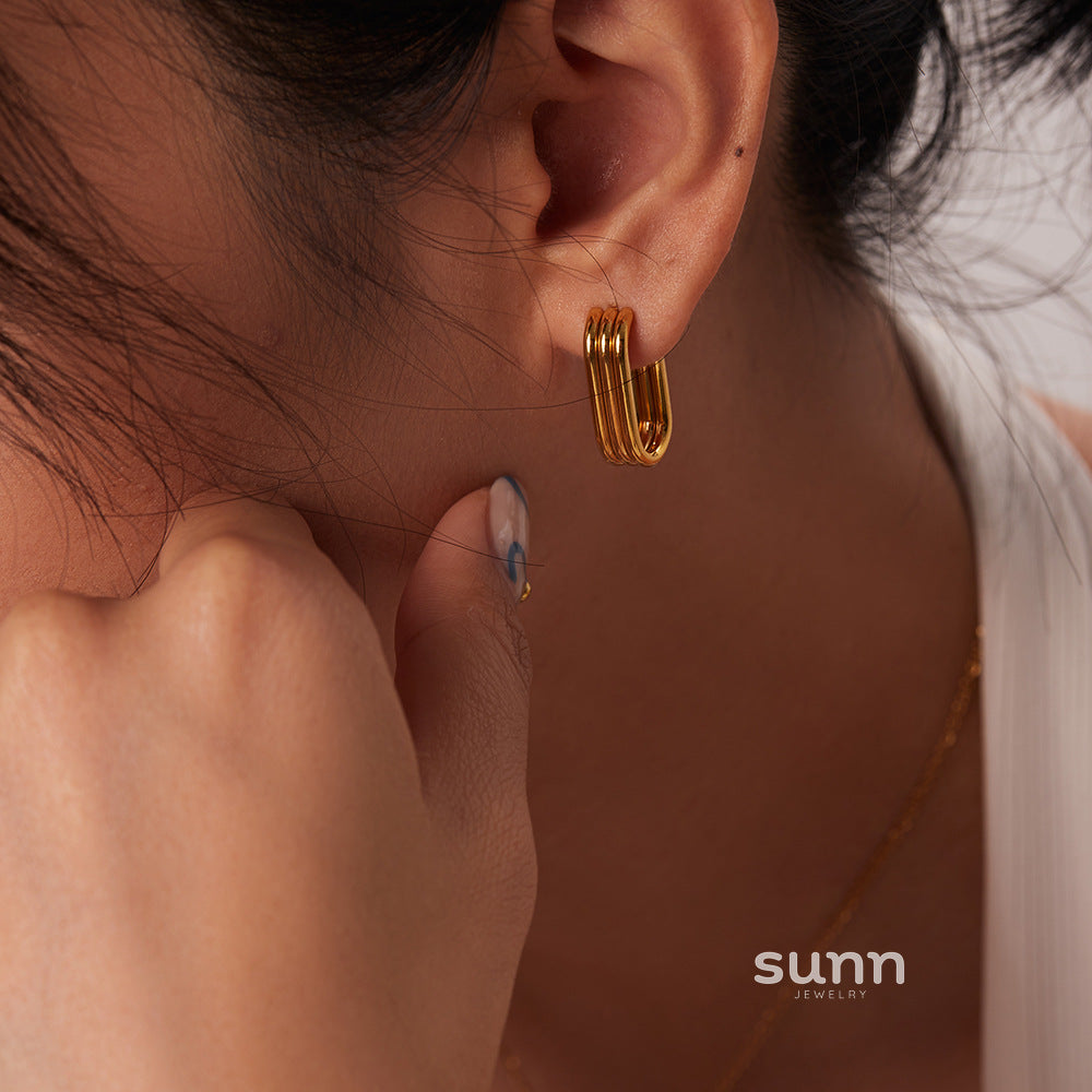 Swara Intertwined Hoop Earrings [50DSHSGH]