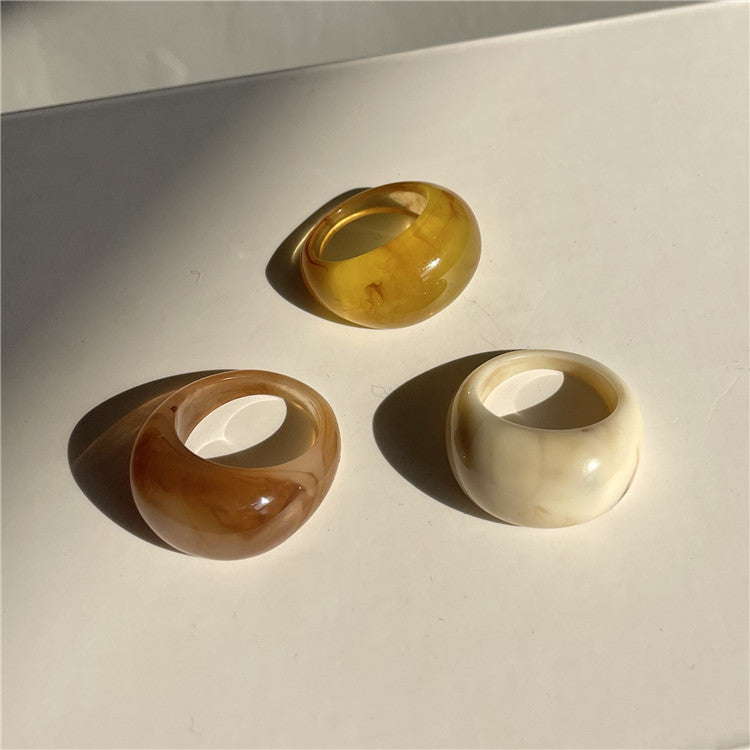 Sydni Acrylic Ring Set [A2HAIMZU]