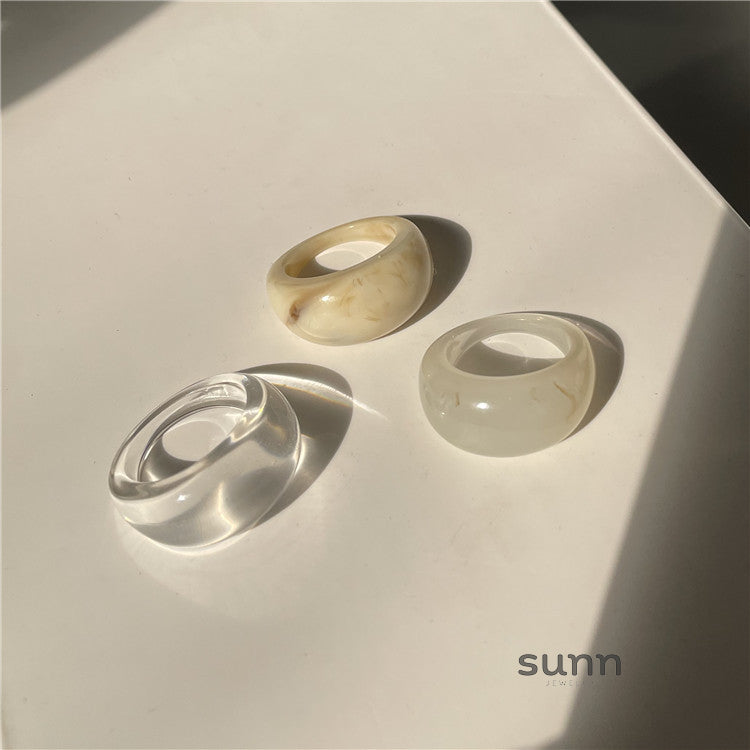 Sydni Acrylic Ring Set [VXSV9797]