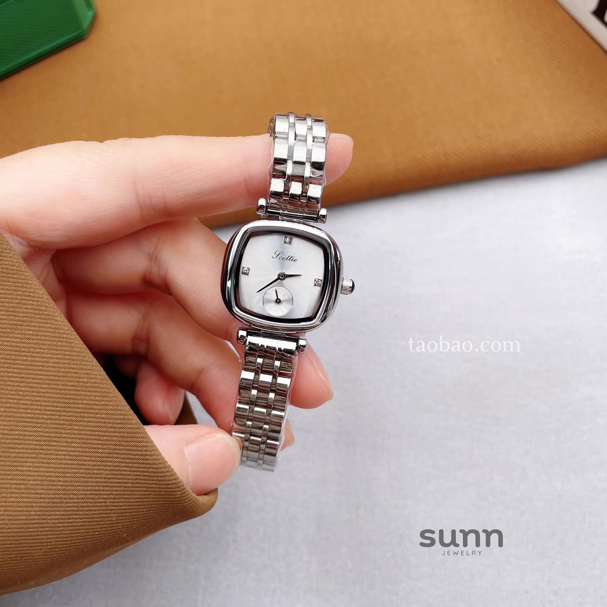 Sylvana Square Steel Watch [2ZVICCJM]